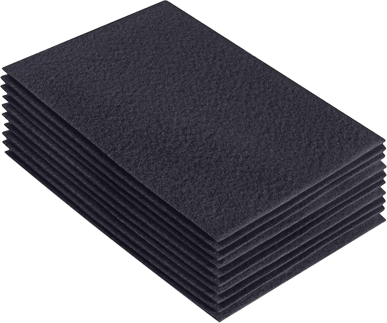 FabricLA Acrylic Felt Sheets for Crafts - Precut 9" X 12" Inches (20 cm X 30 cm) Felt Squares - Use Felt Fabric Craft Sheets for DIY, Hobby, Costume, and Decoration | Dark Grey - 10 Pieces